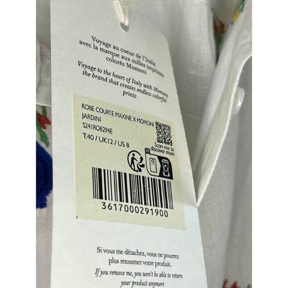 SEZANE x MOMONI Sz 40 8 Maxine Shirt Dress Jardini NWT - Picture 4 of 14